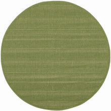 8' Green Round Stain Resistant Indoor Outdoor Area Rug