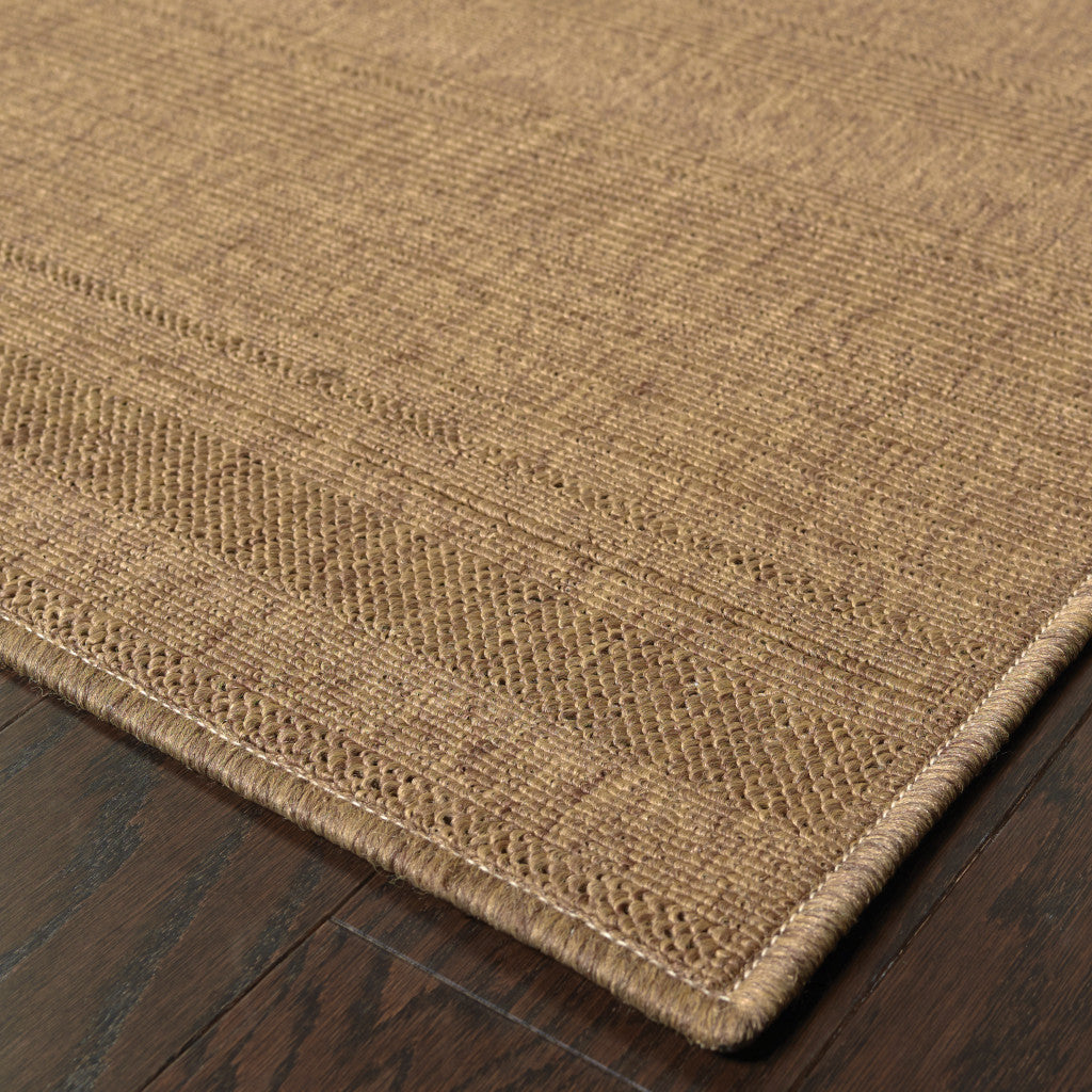 2' X 3' Tan Stain Resistant Indoor Outdoor Area Rug