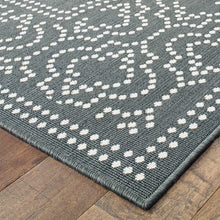 5' X 8' Grey Stain Resistant Indoor Outdoor Area Rug