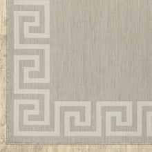 2' X 7' Grey Stain Resistant Indoor Outdoor Area Rug