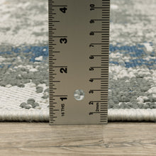 2' X 3' Beige Abstract Stain Resistant Indoor Outdoor Area Rug