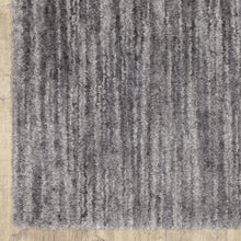 4' X 6' Grey Shag Power Loom Stain Resistant Area Rug