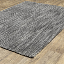 10' X 13' Grey Shag Power Loom Stain Resistant Area Rug