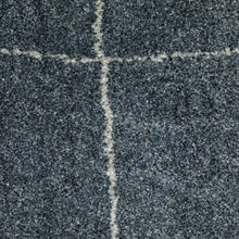 10' X 13' Blue And Grey Geometric Power Loom Stain Resistant Area Rug