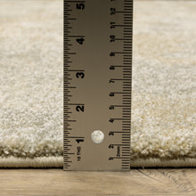 3' X 5' Grey Ivory Beige And Taupe Abstract Power Loom Stain Resistant Area Rug