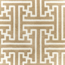 5' X 8' Gold And Ivory Geometric Power Loom Stain Resistant Area Rug