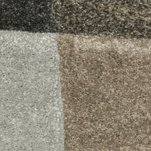 10' X 13' Beige Geometric Power Loom Stain Resistant Area Rug