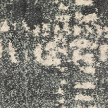 4' X 6' Blue And Ivory Geometric Power Loom Stain Resistant Area Rug