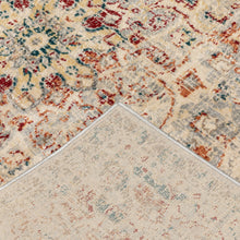 2' X 8' Grey Rust Deep Teal Beige And Orange Oriental Power Loom Stain Resistant Runner Rug