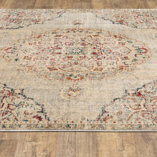 6' X 9' Grey Rust Deep Teal Beige And Orange Oriental Power Loom Stain Resistant Area Rug