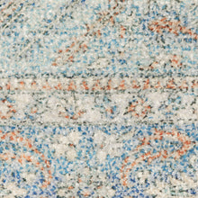 2' X 8' Blue And Red Oriental Hand Loomed Stain Resistant Runner Rug With Fringe