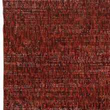 2' X 8' Red Grey Deep And Charcoal Power Loom Stain Resistant Runner Rug
