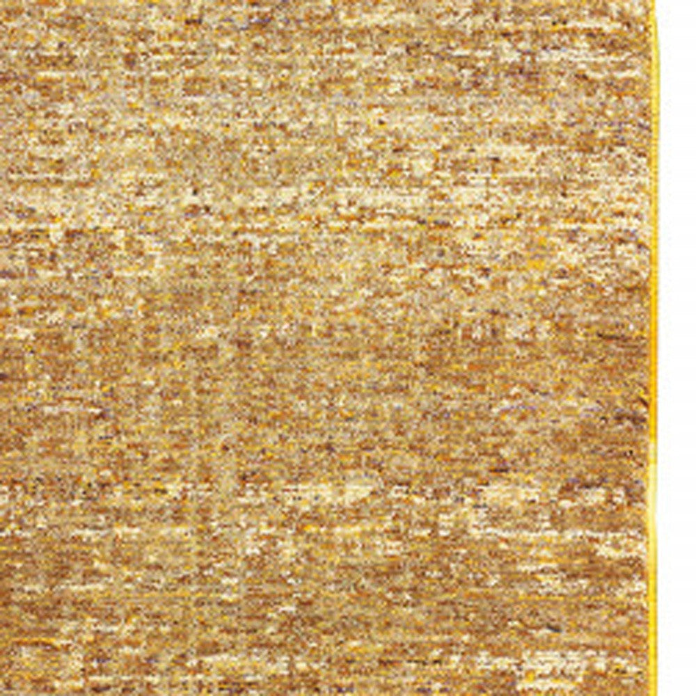 2' X 8' Gold Rust Brown Ivory Purple And Lavender Power Loom Stain Resistant Runner Rug