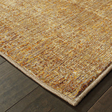 2' X 10' Brown And Ivory Power Loom Runner Rug
