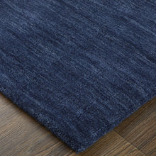 4' X 6' Black Wool Hand Woven Stain Resistant Area Rug