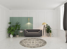 4' X 6' Gray Ivory And Taupe Wool Floral Tufted Handmade Stain Resistant Area Rug