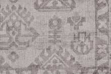 4' X 6' Gray And Purple Abstract Hand Woven Area Rug