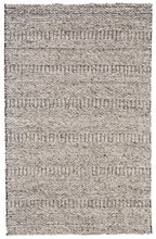4' X 6' Ivory Gray And Tan Wool Hand Woven Stain Resistant Area Rug