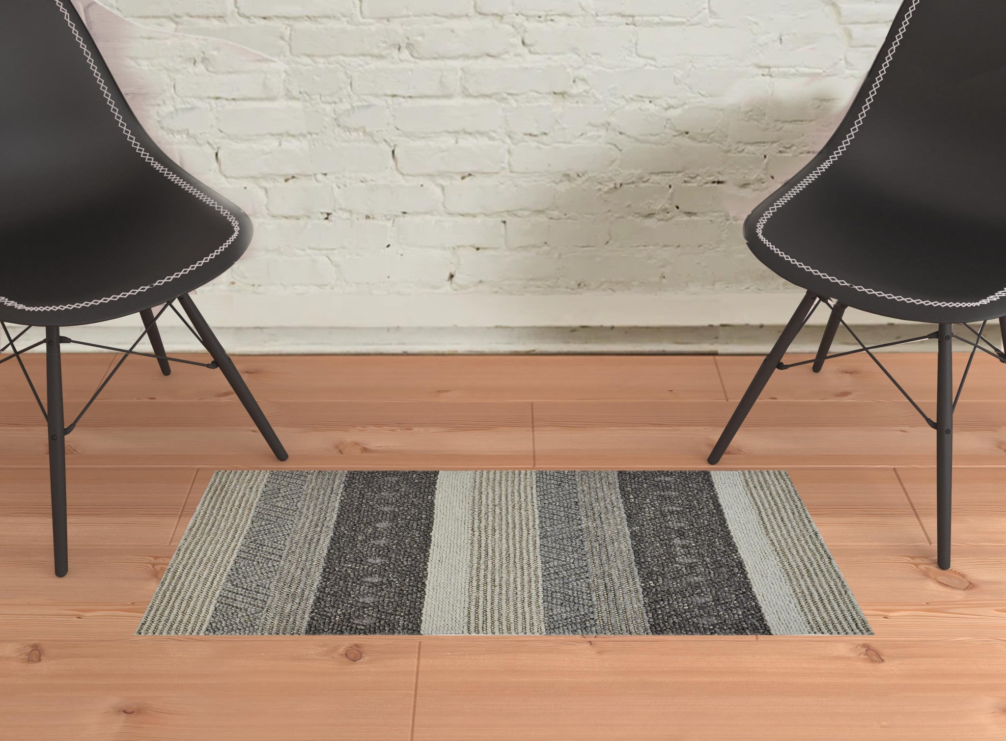 10' X 13' Gray Taupe And Tan Wool Floral Hand Woven Stain Resistant Area Rug