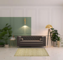 4' X 6' Tan Ivory And Taupe Hand Woven Area Rug