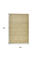 4' X 6' Tan Ivory And Taupe Hand Woven Area Rug