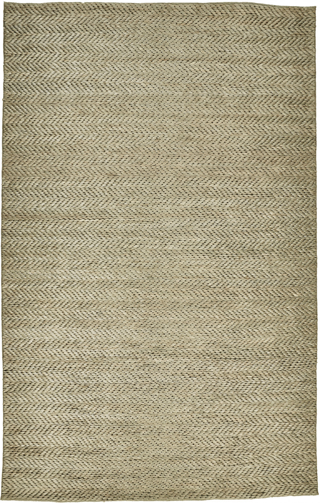 4' X 6' Tan And Gray Hand Woven Area Rug
