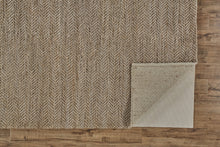 4' X 6' Tan And Gray Hand Woven Area Rug