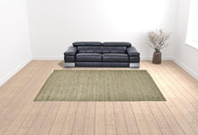 4' X 6' Tan And Gray Hand Woven Area Rug