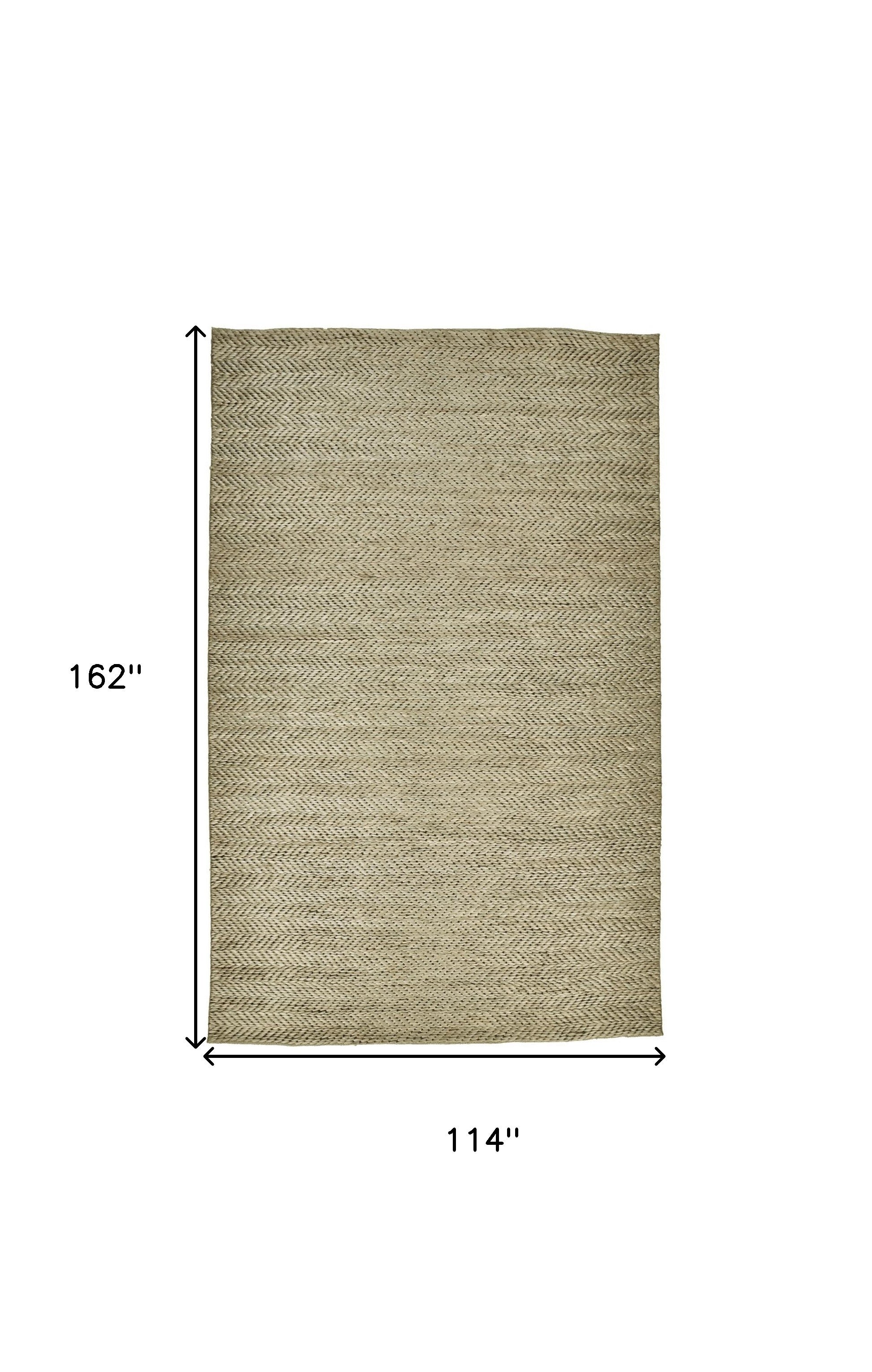 4' X 6' Tan And Gray Hand Woven Area Rug