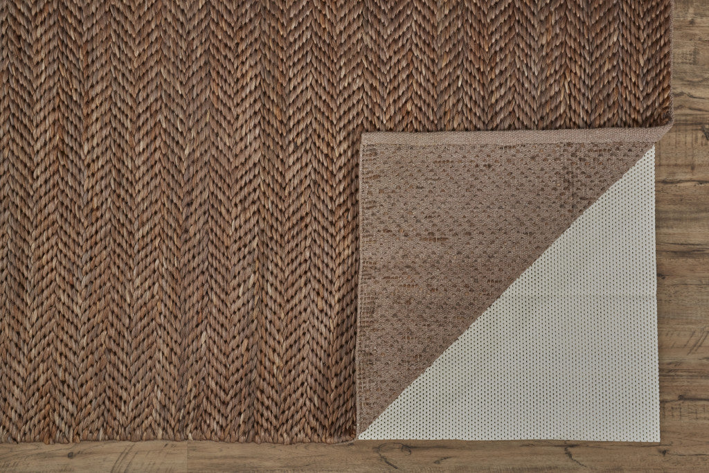 4' X 6' Tan And Gray Hand Woven Area Rug