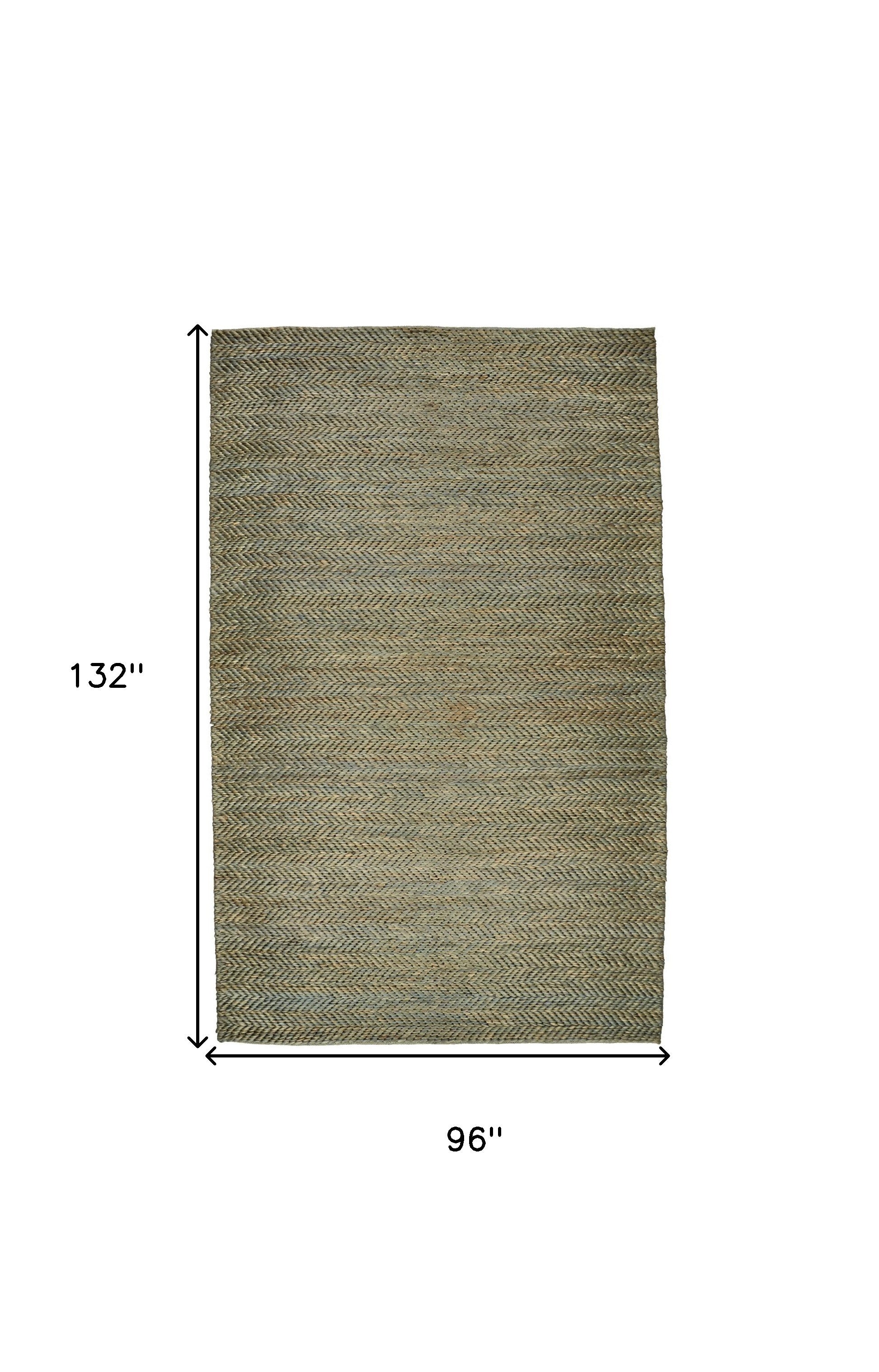 4' X 6' Tan And Gray Hand Woven Area Rug