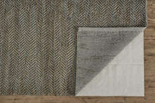 4' X 6' Tan And Gray Hand Woven Area Rug