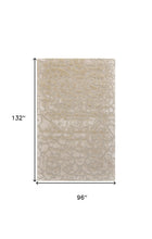 5' X 8' Gray And Silver Abstract Tufted Handmade Area Rug