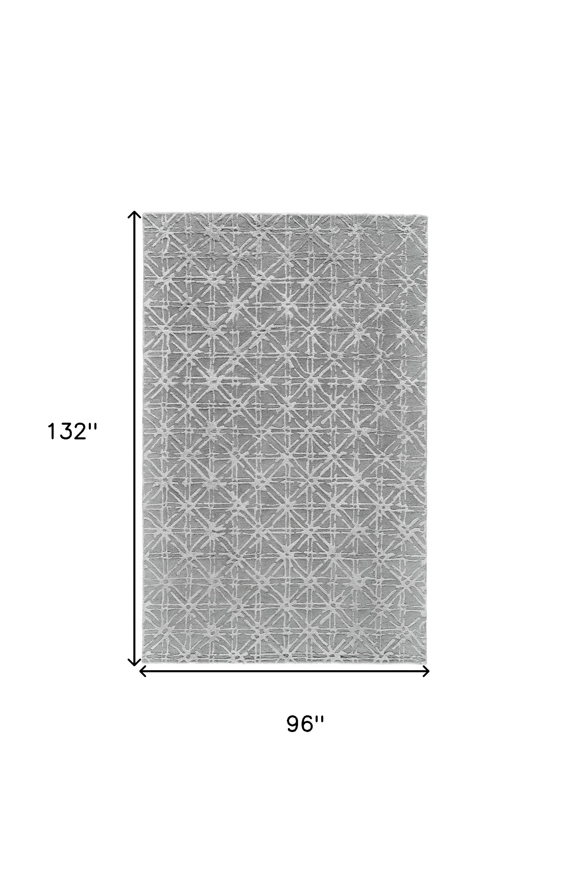 4' X 6' Taupe Ivory And Tan Wool Abstract Tufted Handmade Area Rug