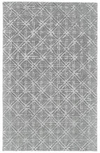 4' X 6' Taupe Ivory And Tan Wool Abstract Tufted Handmade Area Rug