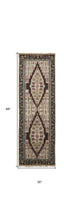 4' X 6' Brown Yellow And Green Wool Floral Hand Knotted Distressed Stain Resistant Area Rug With Fringe