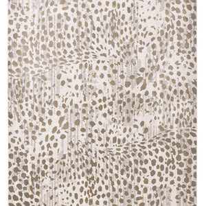 5' X 8' Brown And Ivory Abstract Stain Resistant Area Rug