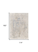 5' X 8' Ivory And Tan Abstract Hand Woven Area Rug