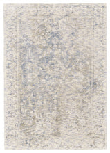 5' X 8' Ivory And Tan Abstract Hand Woven Area Rug