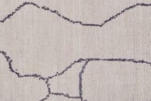 4' X 6' Ivory And Gray Abstract Hand Woven Area Rug