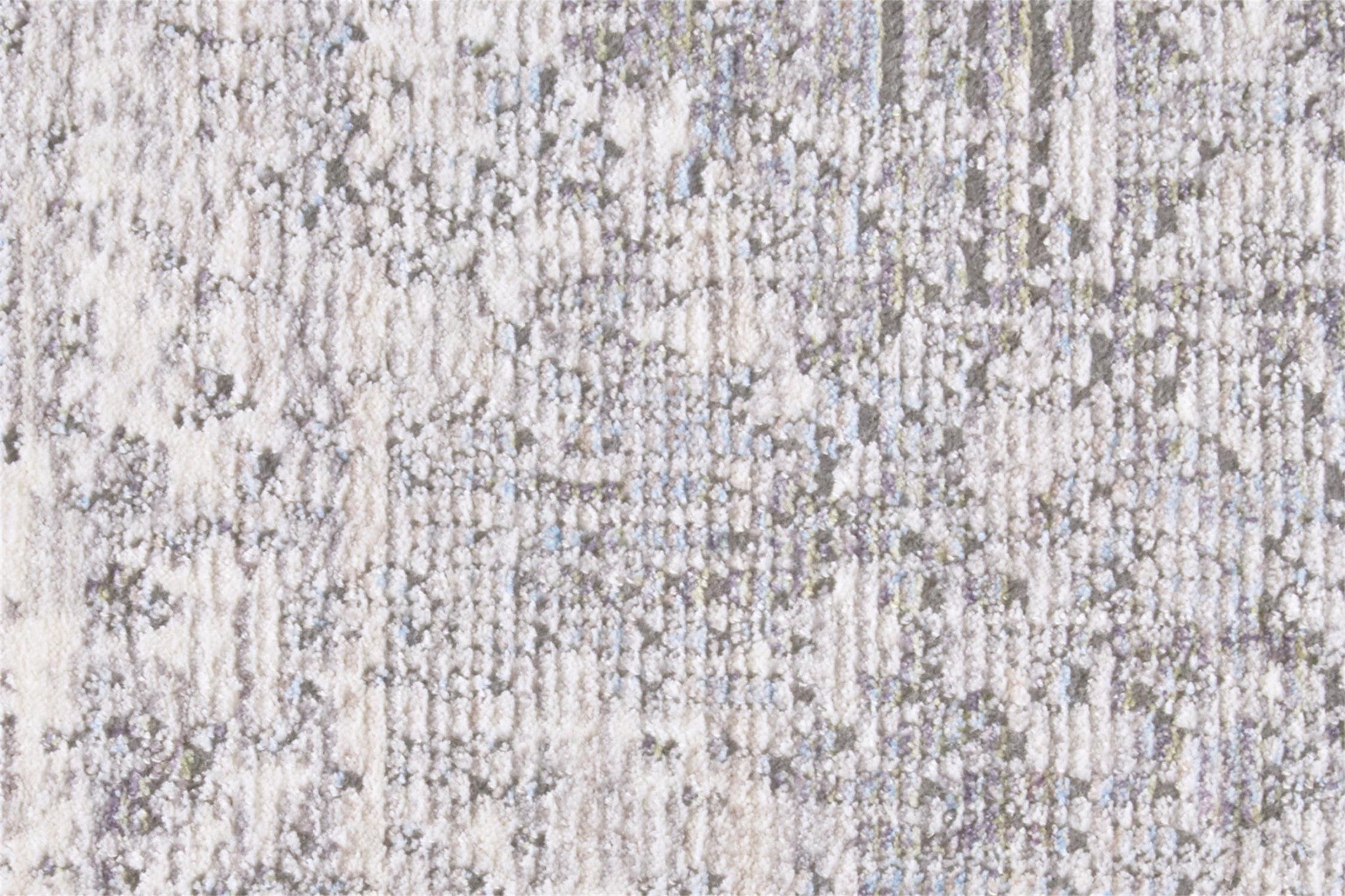 3' X 5' Gray Ivory And Taupe Abstract Distressed Area Rug With Fringe