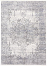 3' X 5' Gray Ivory And Taupe Abstract Distressed Area Rug With Fringe