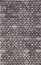 4' X 6' Taupe Black And Gray Wool Paisley Tufted Handmade Area Rug