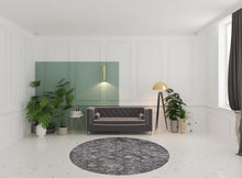 4' X 6' Taupe Black And Gray Wool Paisley Tufted Handmade Area Rug