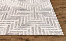 4' X 6' Taupe Gray And Tan Wool Geometric Tufted Handmade Area Rug