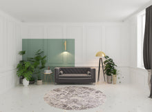 4' X 6' Taupe Gray And Ivory Wool Geometric Tufted Handmade Area Rug