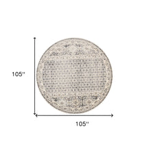 4' X 6' Ivory Taupe And Gray Abstract Stain Resistant Area Rug