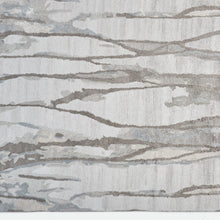 4' X 6' Taupe Ivory And Gray Abstract Tufted Handmade Area Rug