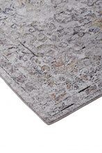 4' X 6' Gray Taupe And Yellow Abstract Stain Resistant Area Rug