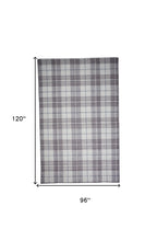 4' X 6' Gray Taupe And Ivory Abstract Hand Woven Stain Resistant Area Rug